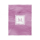 Simple Light Purple Subtle Marble Modern Monogram