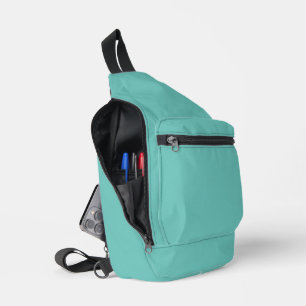 Simple Light Teal Authority® Sling Bag