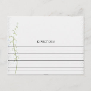 Simple Lily of the Valley Recipe Cards