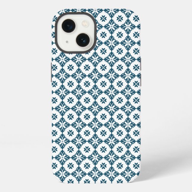 Simple lily pattern iPhone case (Back)