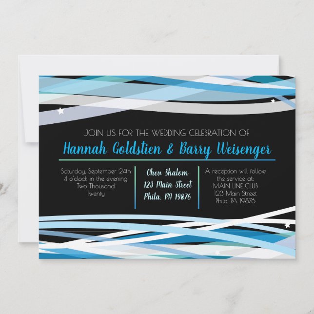 SIMPLE LINES Wedding Invitation (Front)