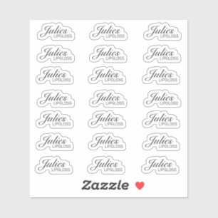 Simple Lip Gloss Packaging Logo Branding Sticker