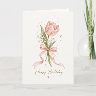Simple Little Flower Birthday Card
