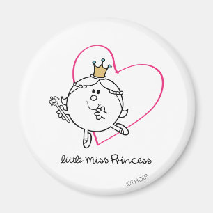 Simple Little Miss Princess Pink Heart Magnet