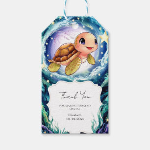 Simple Little Turtle Baby Shower Gift Tags