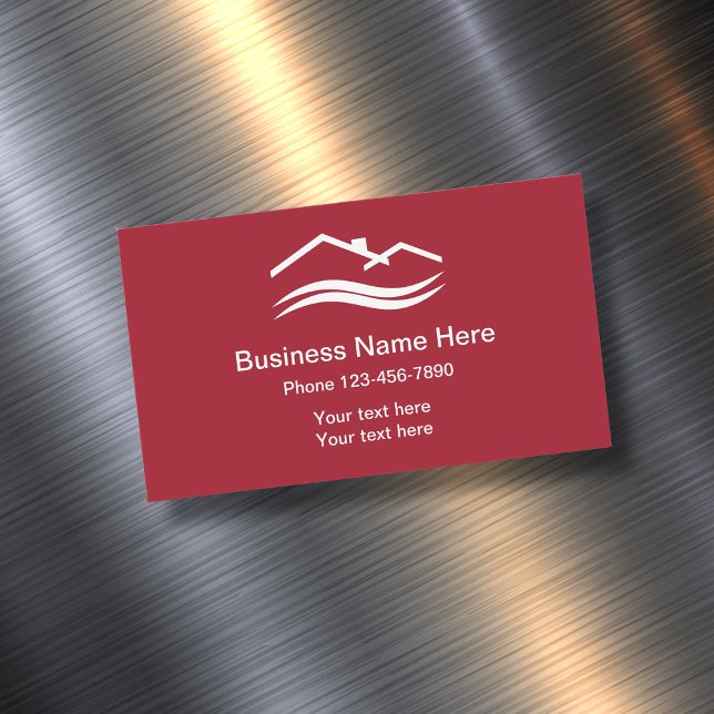 Simple Local Home Services Magnetic Business Card (Creator Uploaded)