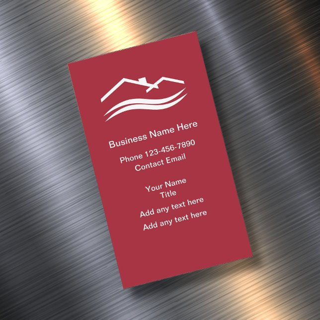 Simple Local Home Services Magnetic Business Cards (Creator Uploaded)