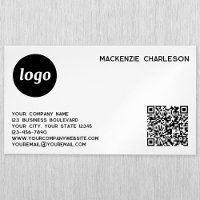 Simple Logo and QR Code