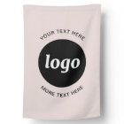 Simple Logo and Text Business Blush Pink