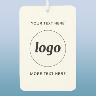 Simple Logo and Text Business Promotional Car Air Freshener