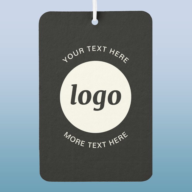 Simple Logo and Text Business Promotional Car Air Freshener (Simple logo with custom text business promotional air freshener)