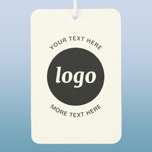 Simple Logo and Text Business Promotional Car Air Freshener