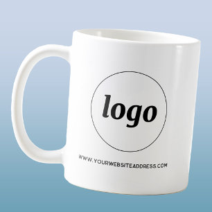 Simple Logo and Text Business Promotional Coffee Mug