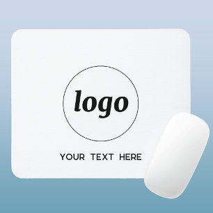 Simple Logo and Text Business Promotional Mouse Pad