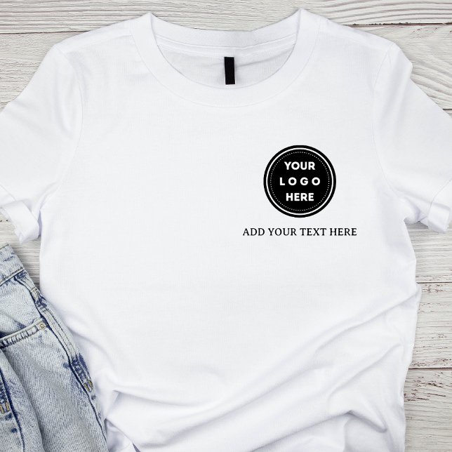 Simple Logo and Text Business T-Shirt (Creator Uploaded)