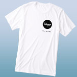 Simple Logo and Text Business T-Shirt Tri-Blend Shirt<br><div class="desc">Simple logo and custom text business t-shirt.  Replace the logo and text with your own to customise.  Wear them yourself,  give them to your employees and co-workers,  sell them to customers and clients or give them away as promotional material to inspire customer loyalty.</div>