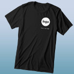Simple Logo and Text Business T-Shirt Tri-Blend Shirt<br><div class="desc">Simple logo and custom text business t-shirt.  Replace the logo and text with your own to customise.  Wear them yourself,  give them to your staff,  employees and co-workers,  sell them to customers and clients or give them away as promotional material to inspire customer loyalty.  Great for team sponsorship too.</div>