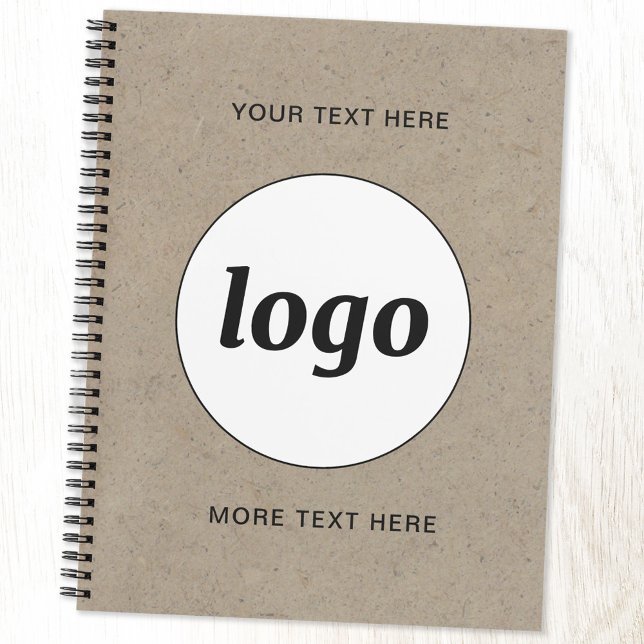 Simple Logo and Text Promotional Business Planner (Logo custom text business promotional planner)
