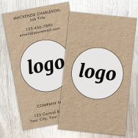 Simple Logo and Text Vertical Format