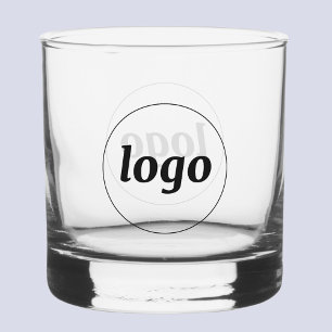 Simple Logo Branded Promotional Business Whiskey Glass