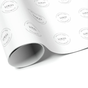 Simple logo business branding pattern custom wrapping paper