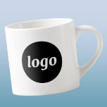 Simple Logo Business Branding Promotional Espresso Cup<br><div class="desc">Simple logo business promotional design. Replace the logo with your own to customise. Minimalist and modern. Use them yourself and in your business, give them to your employees, staff and co-workers, sell them to customers and clients or give them away as promotional goods to inspire customer loyalty. Ideal for corporate...</div>