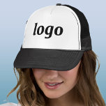 Simple Logo Business Branding Promotional Trucker Hat<br><div class="desc">Add your own logo to this design.  Minimalist and professional.  Great for employee branding,  or as a promotional product for your clients and customers.</div>