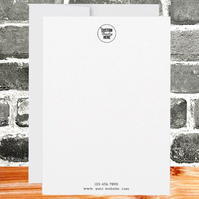 Simple Logo Business Card (simple logo note card)