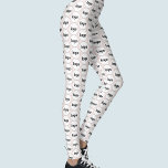 Simple Logo Business Pattern Blush Pink Leggings<br><div class="desc">Simple logo pattern design to foster brand loyalty and promote your small business.  Replace the logo with your own and change the background colour in the Design Tool to customise.</div>