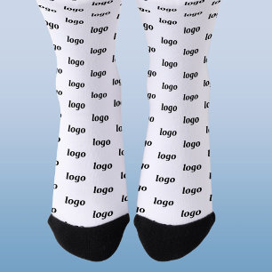 Simple Logo Business Pattern Promotional Socks