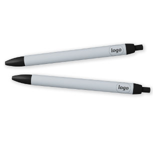 Simple Logo Business Promotional Blue Black Ink Pen