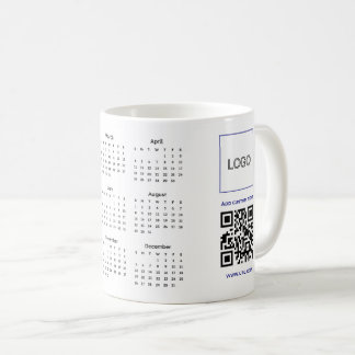 Simple logo company 2027 url yearly corporate coffee mug