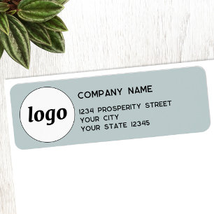 Simple Logo Company Return Address Label