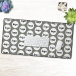 Simple Logo Pattern Business Branding Promotional Desk Mat<br><div class="desc">Simple logo design to foster brand loyalty and promote your small business.  Replace the logo with your own and change the background colour in the Design Tool to customise.</div>