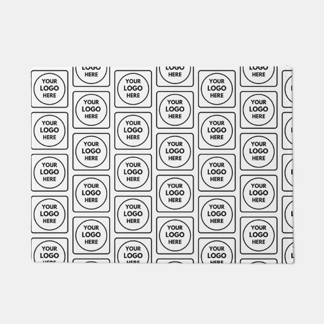 Simple Logo Pattern Business doormat (Front)