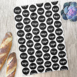 Simple Logo Pattern Business Promotional Tea Towel<br><div class="desc">Simple logo pattern design to foster brand loyalty and promote your small business.  Replace the logo with your own and change the background colour in the Design Tool to customise.  Use them yourself or in your business or give them to staff,  employees,  customers and clients.</div>