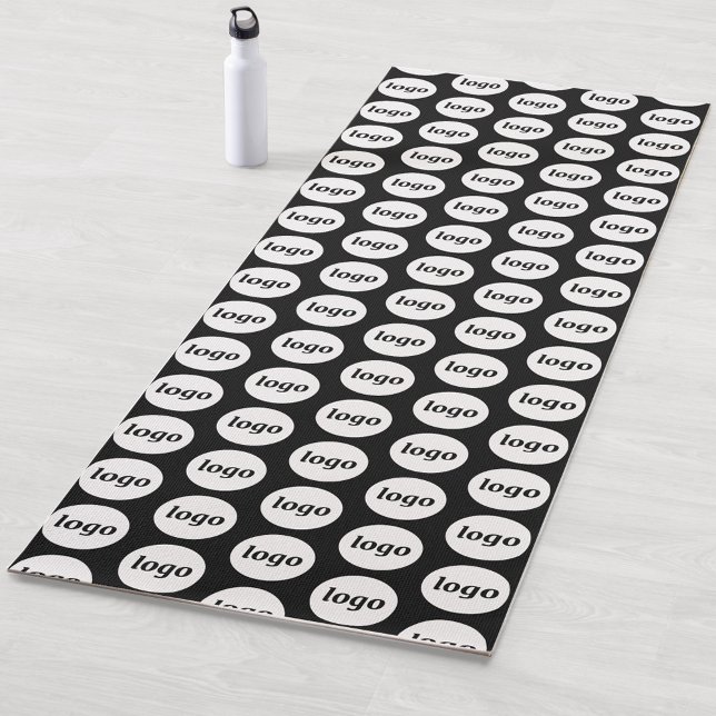 Simple Logo Pattern Business Promotional Yoga Mat (Simple logo pattern business branding promotional yoga mat)