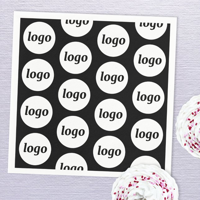 Simple Logo Pattern Promotional Business Napkin (Logo pattern business promotional paper napkin)