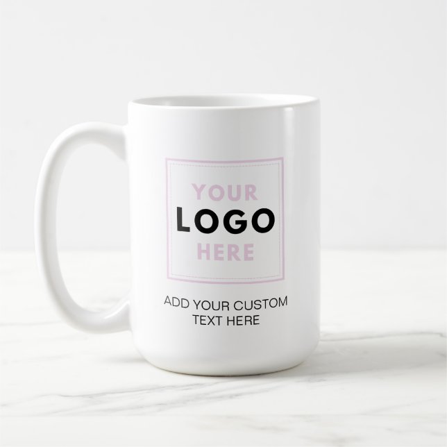 Simple Logo Professional Business Coffee Mug (Left)