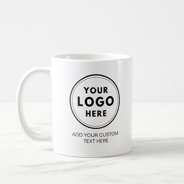 Simple Logo Professional Business Coffee Mug (Left)
