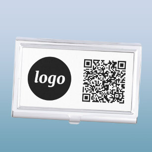 Simple Logo Promotional Business QR Code Business Card Holder