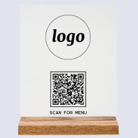 Simple Logo QR code Scan For Menu Business