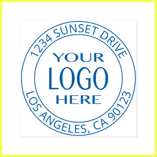 Simple Logo Replacement & Customisable Text Self-inking Stamp
