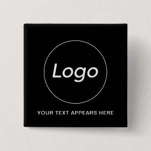 Simple Logo Text 15 Cm Square Badge