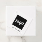 Simple Logo Text and QR Code Business Price Tags