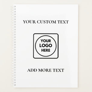 Simple Logo Text Business Branding notebook Planner