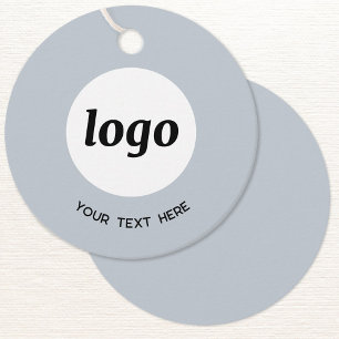 Simple Logo Text Business Powder Blue Price Tag