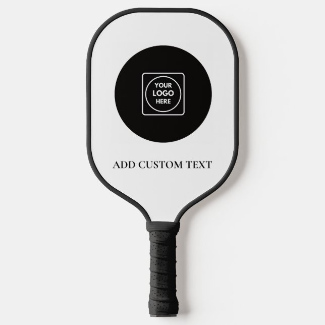Simple Logo Text Business Promo Design Pickleball Paddle (Front)