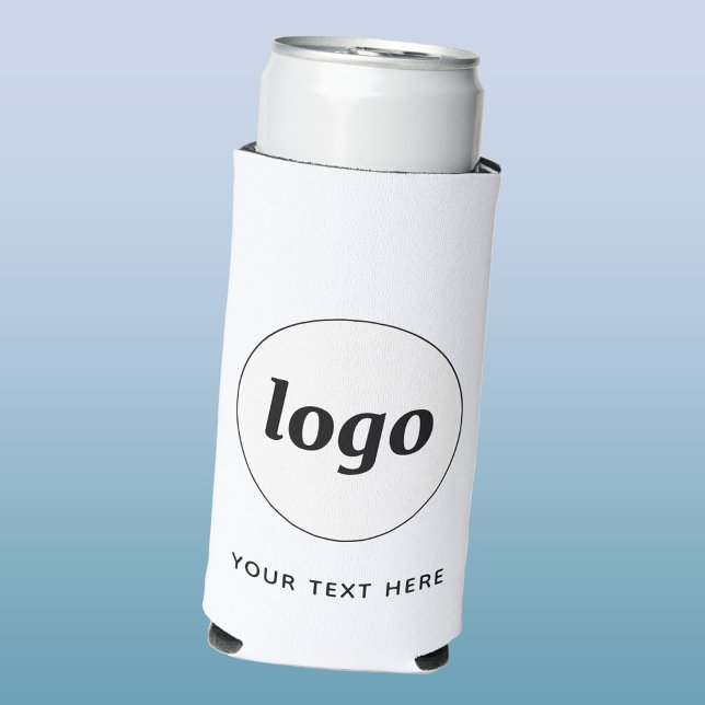 Simple Logo Text Business Promotional Branding Seltzer Can Cooler (Simple logo with custom text business branding promotional seltzer can cooler )
