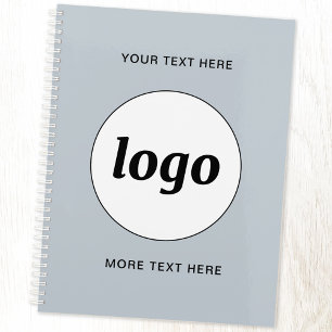Simple Logo Text Powder Blue Planner